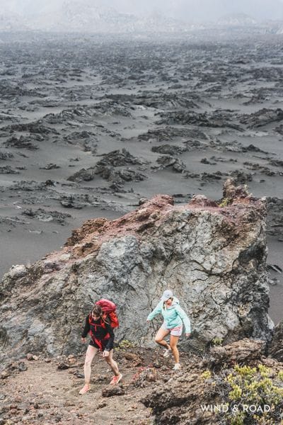 Overlooking the lavaflow