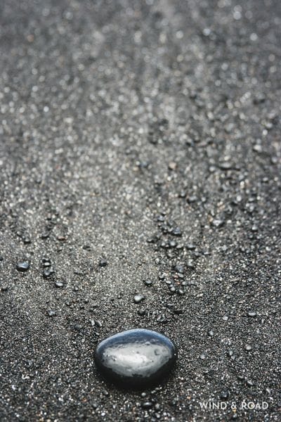 Single Black Rock